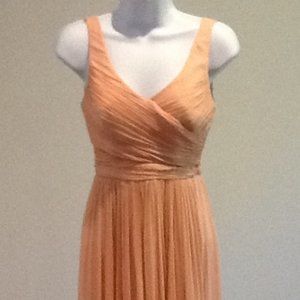 J. Crew Heidi Long Silk Chiffon Dress